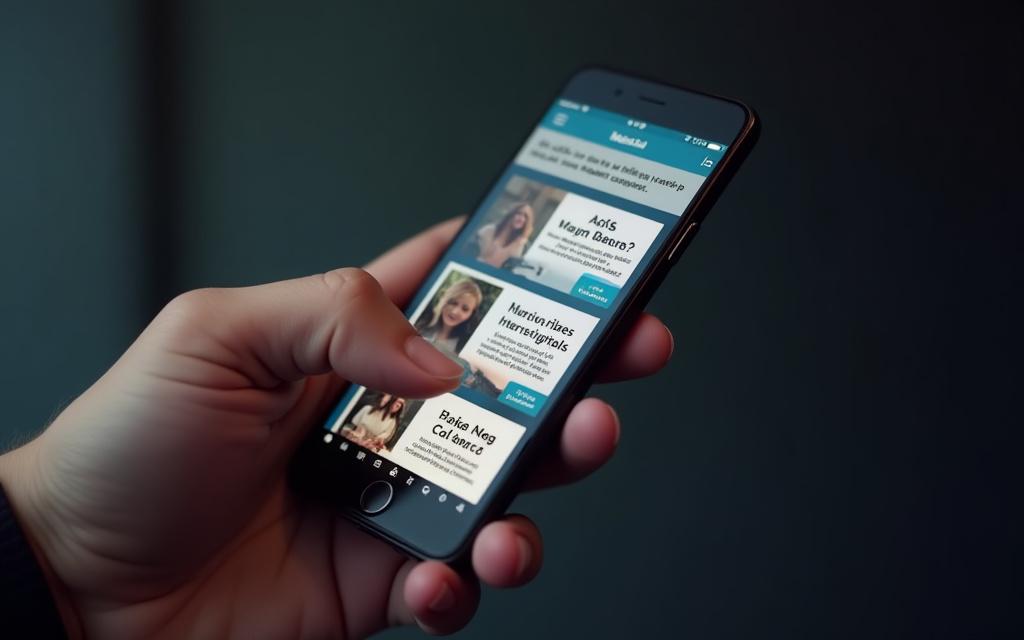 Various ad formats displayed on a smartphone screen